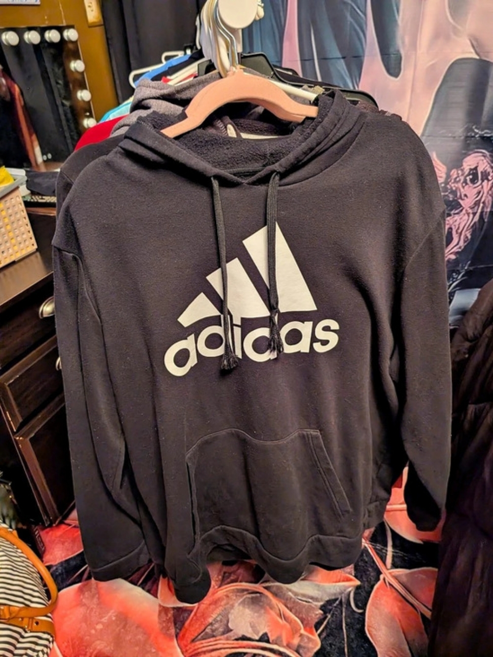 adidas Golf Black & White Hoodie Size 2XL